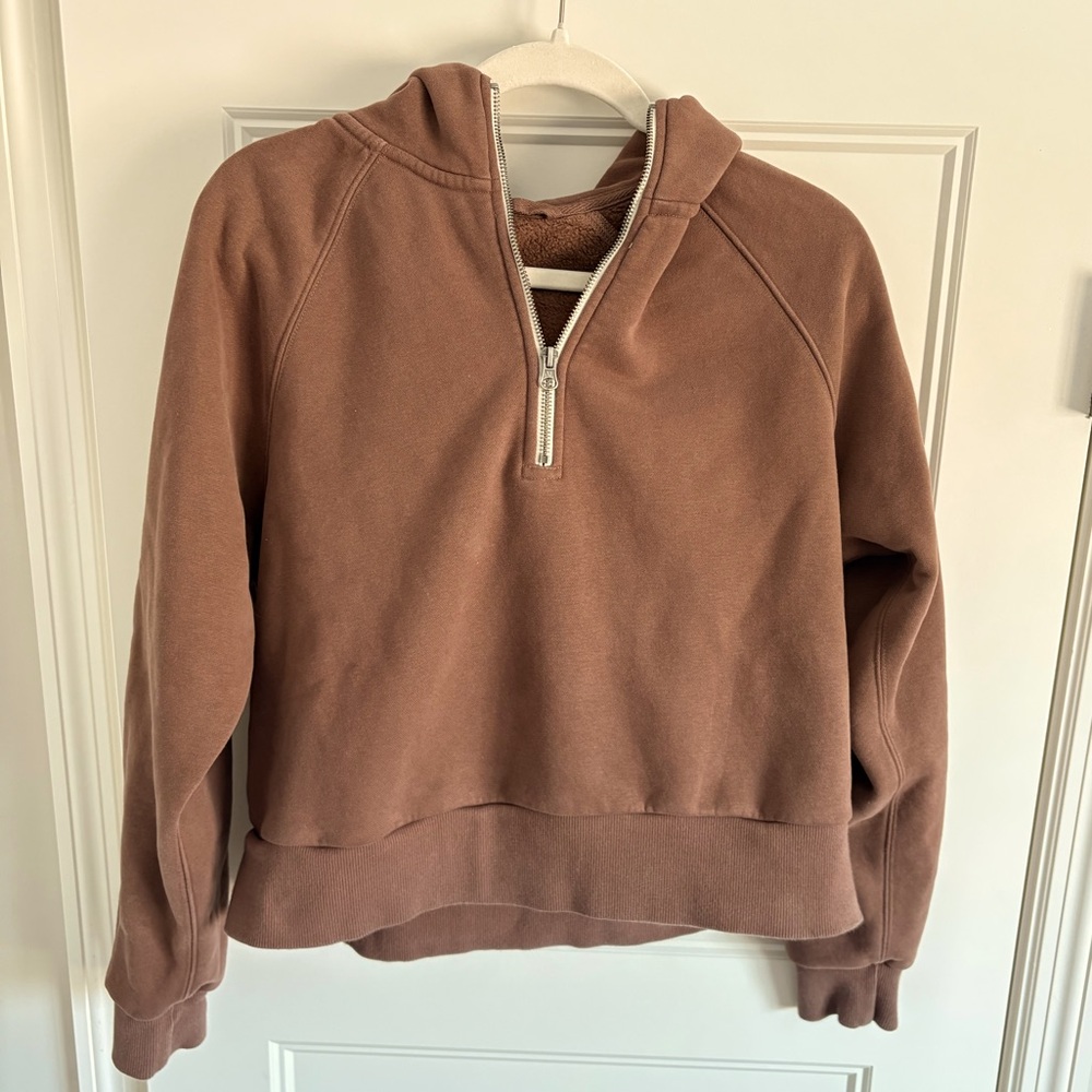 Vuori Brown Half-Zip Hoodie